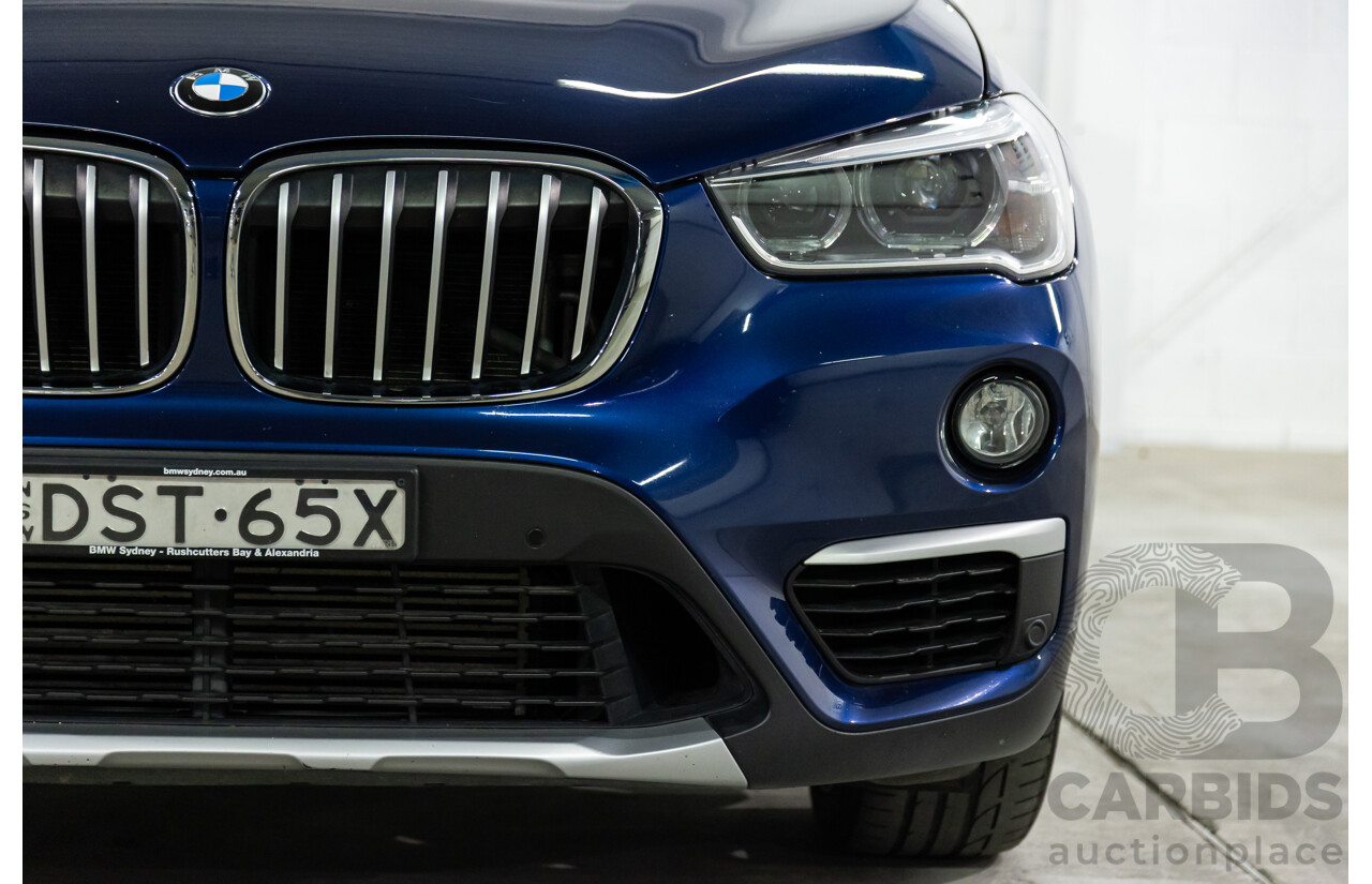 10/2017 BMW X1 xDrive25i (AWD) F48 MY18 4d Wagon Mediterranean Blue Metallic Turbo 2.0L