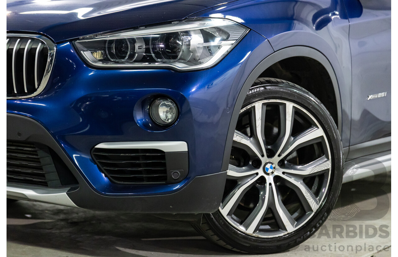 10/2017 BMW X1 xDrive25i (AWD) F48 MY18 4d Wagon Mediterranean Blue Metallic Turbo 2.0L