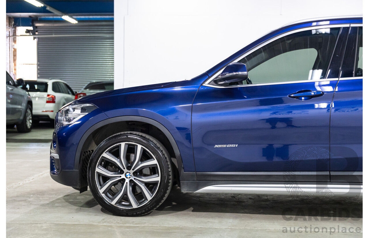 10/2017 BMW X1 xDrive25i (AWD) F48 MY18 4d Wagon Mediterranean Blue Metallic Turbo 2.0L