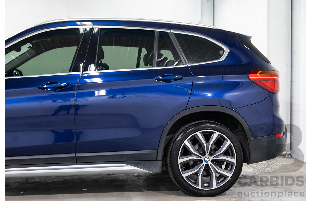 10/2017 BMW X1 xDrive25i (AWD) F48 MY18 4d Wagon Mediterranean Blue Metallic Turbo 2.0L