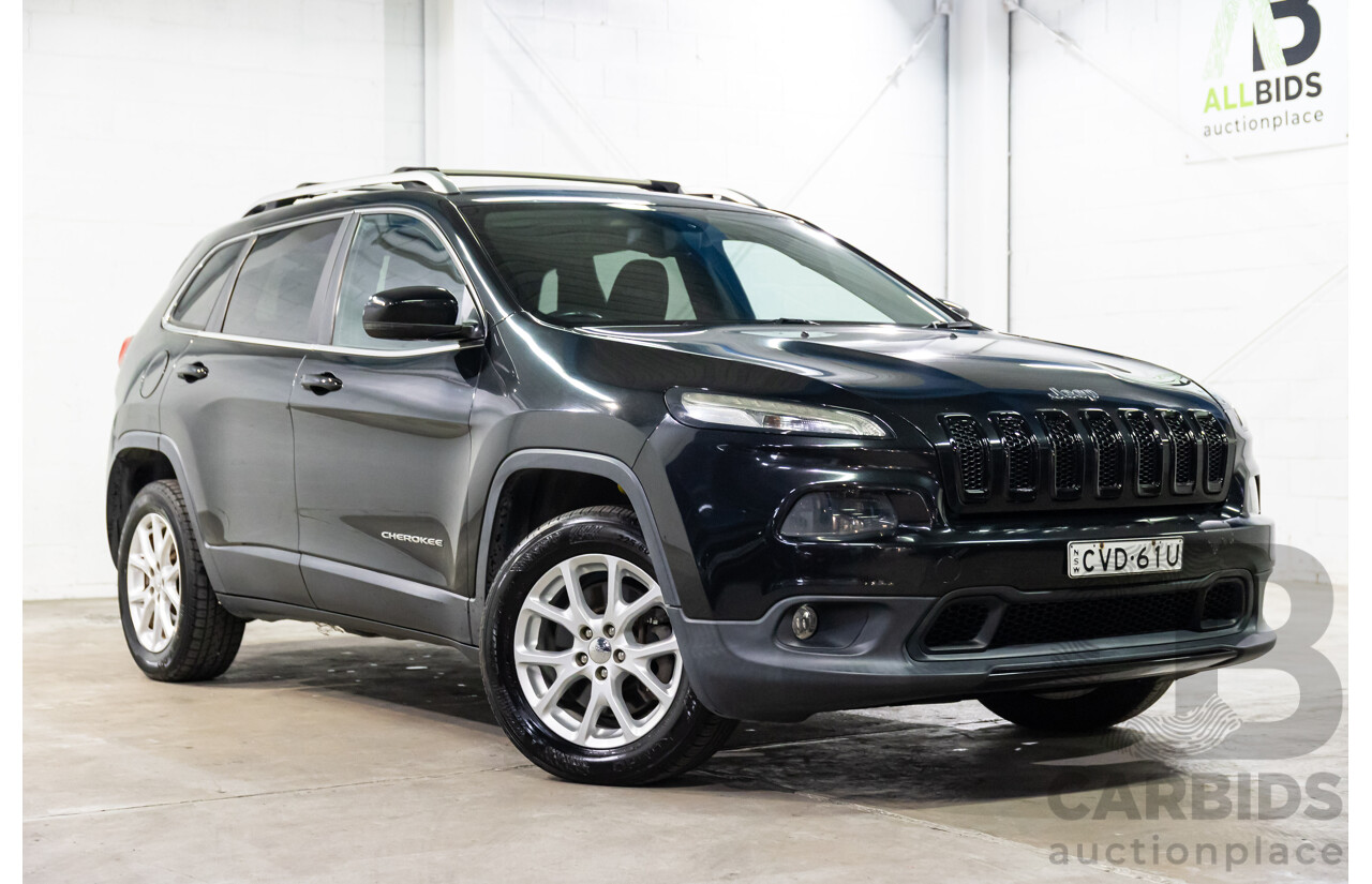 9/2014 Jeep Cherokee Longitude (4x4) KL MY15 4d Wagon Brilliant Black Pearl V6 3.2L