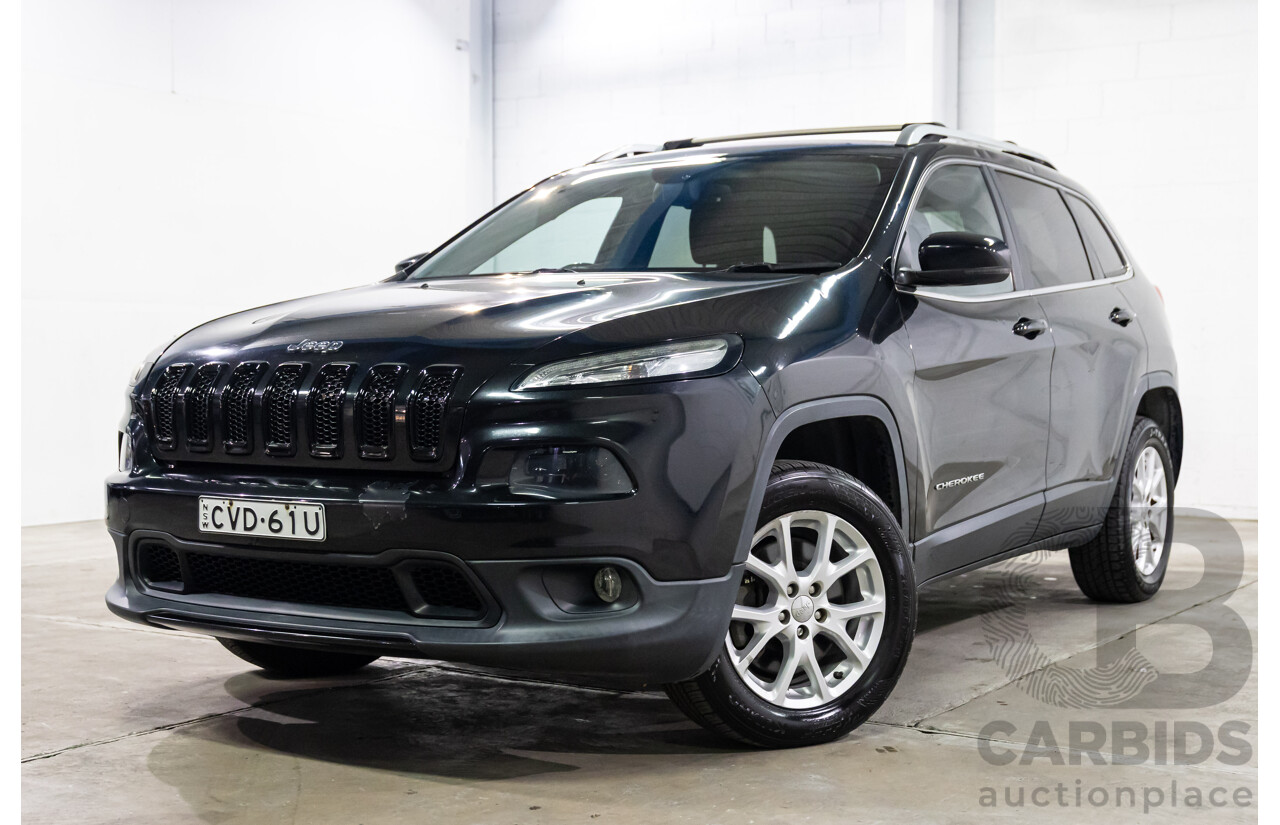 9/2014 Jeep Cherokee Longitude (4x4) KL MY15 4d Wagon Brilliant Black Pearl V6 3.2L