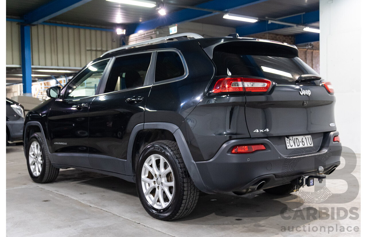 9/2014 Jeep Cherokee Longitude (4x4) KL MY15 4d Wagon Brilliant Black Pearl V6 3.2L