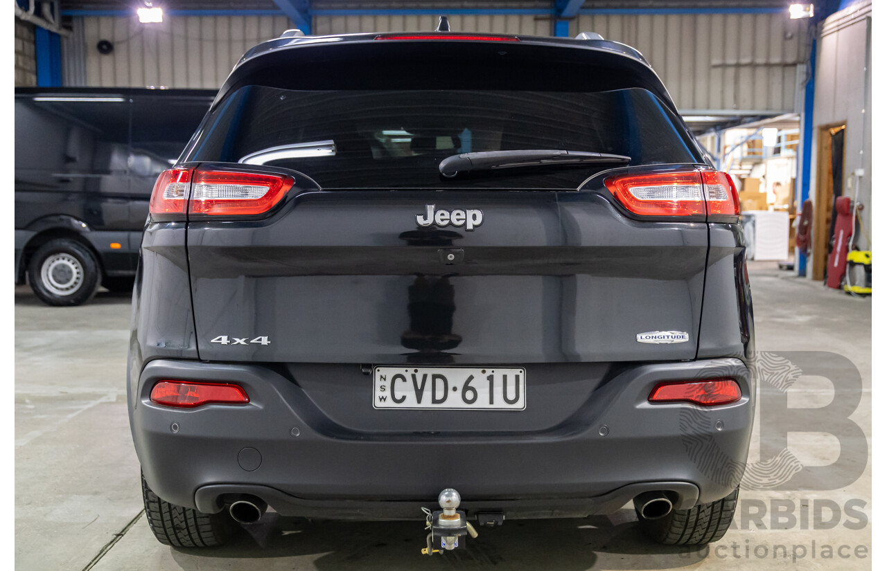 9/2014 Jeep Cherokee Longitude (4x4) KL MY15 4d Wagon Brilliant Black Pearl V6 3.2L