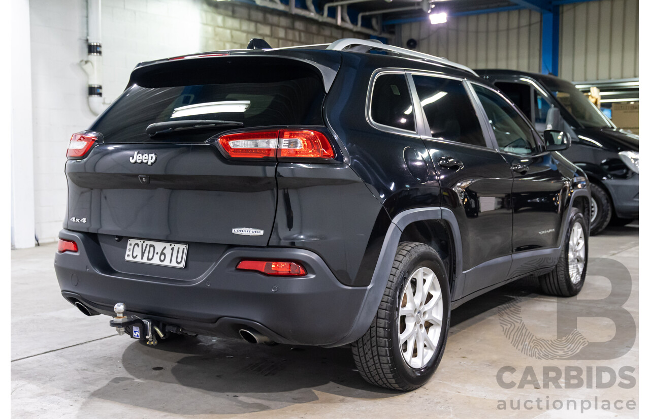 9/2014 Jeep Cherokee Longitude (4x4) KL MY15 4d Wagon Brilliant Black Pearl V6 3.2L