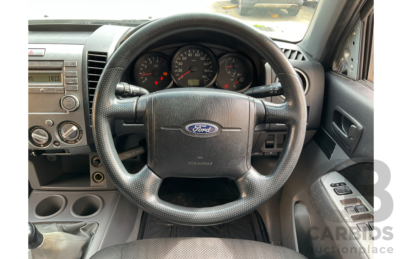 12/2009 Ford Ranger XL (4x4) PK C/Chas Silver Metallic Turbo Diesel 3.0L