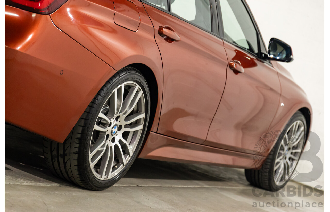 08/2018 BMW 330i M Sport (RWD) F30 LCI MY18 4d Sedan Sunset Orange Metallic Turbo 2.0L