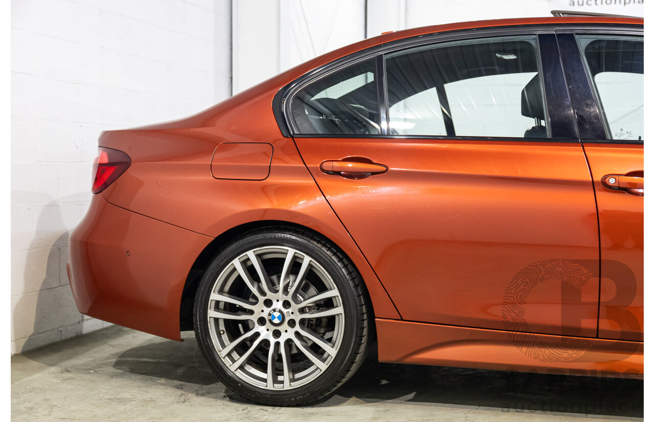 08/2018 BMW 330i M Sport (RWD) F30 LCI MY18 4d Sedan Sunset Orange Metallic Turbo 2.0L