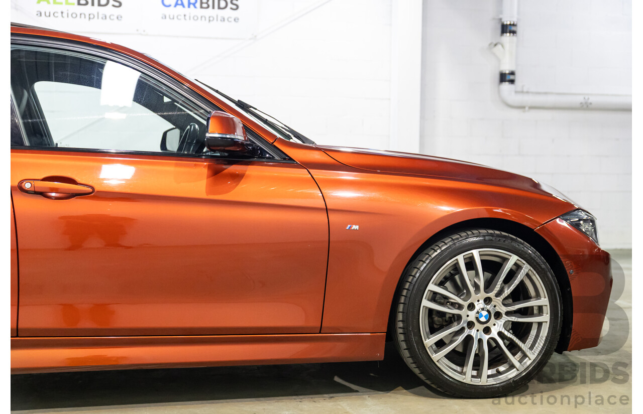 08/2018 BMW 330i M Sport (RWD) F30 LCI MY18 4d Sedan Sunset Orange Metallic Turbo 2.0L