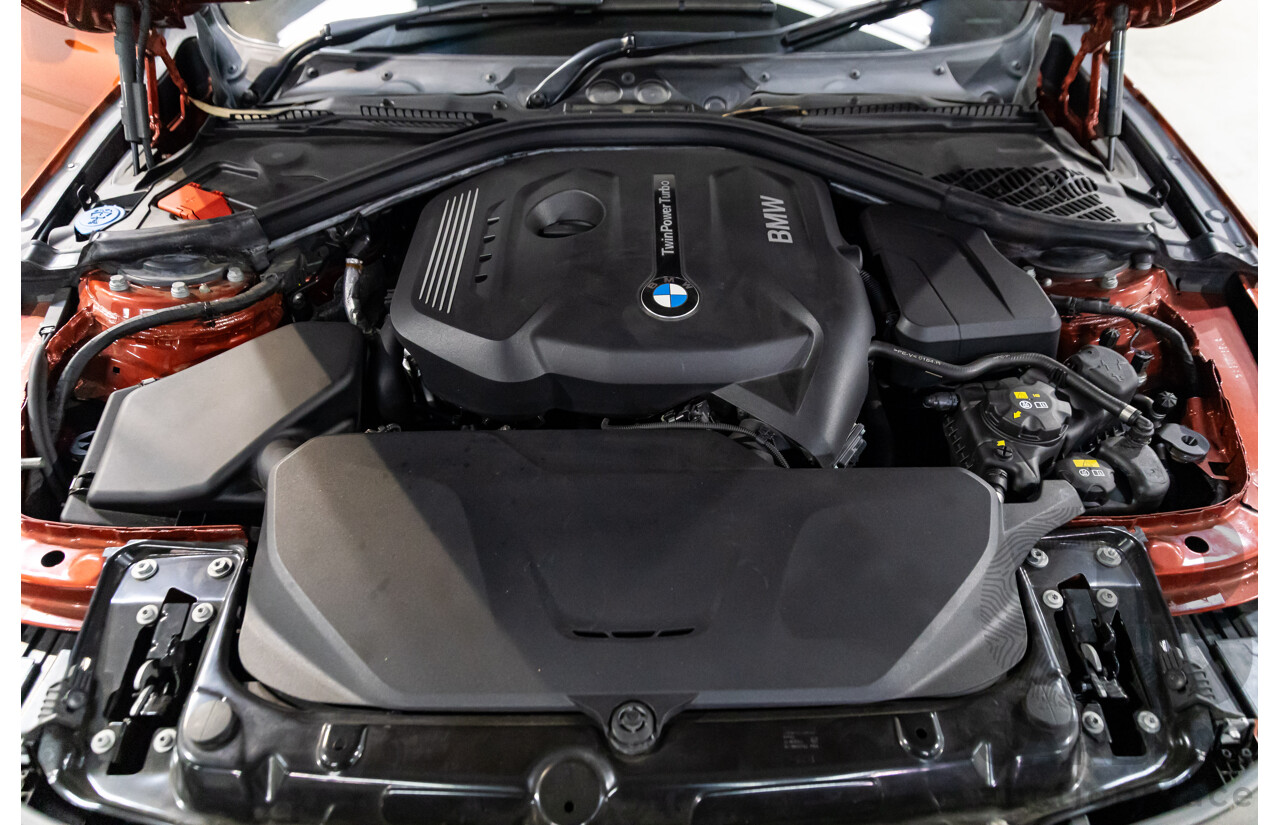 08/2018 BMW 330i M Sport (RWD) F30 LCI MY18 4d Sedan Sunset Orange Metallic Turbo 2.0L