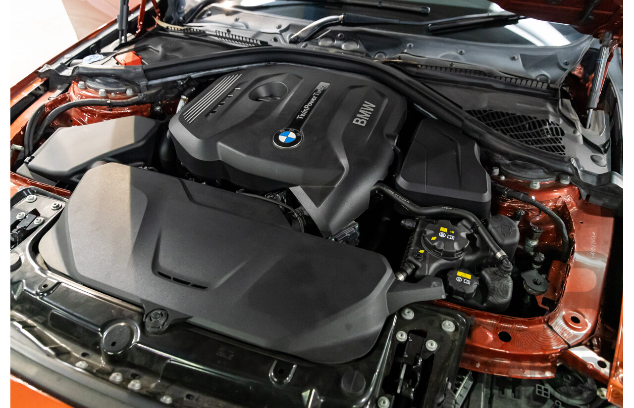 08/2018 BMW 330i M Sport (RWD) F30 LCI MY18 4d Sedan Sunset Orange Metallic Turbo 2.0L