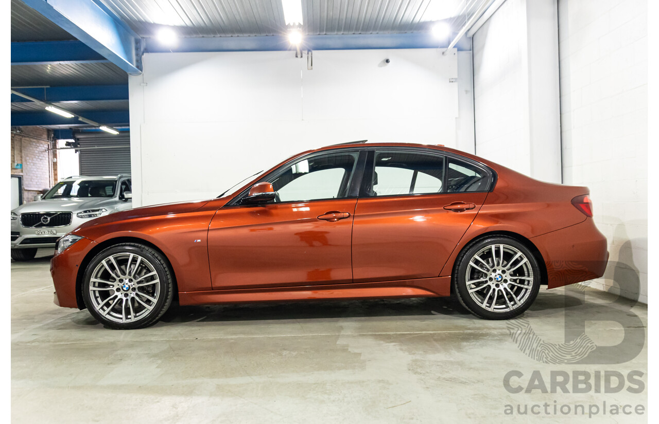 08/2018 BMW 330i M Sport (RWD) F30 LCI MY18 4d Sedan Sunset Orange Metallic Turbo 2.0L