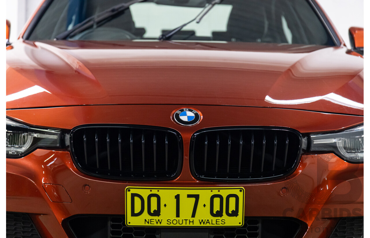 08/2018 BMW 330i M Sport (RWD) F30 LCI MY18 4d Sedan Sunset Orange Metallic Turbo 2.0L