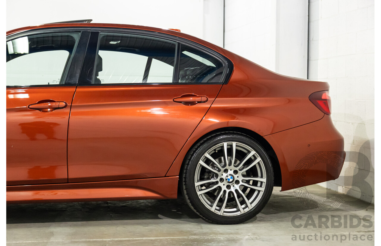 08/2018 BMW 330i M Sport (RWD) F30 LCI MY18 4d Sedan Sunset Orange Metallic Turbo 2.0L