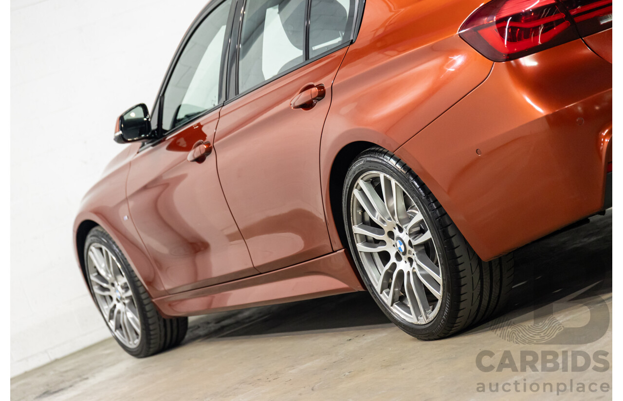 08/2018 BMW 330i M Sport (RWD) F30 LCI MY18 4d Sedan Sunset Orange Metallic Turbo 2.0L