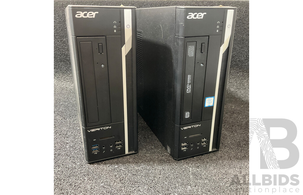 Acer Veriton (X6640G) Intel Core I5 (6500) 3.20GHz 8GB RAM CPU Desktop Computer - Lot of 2