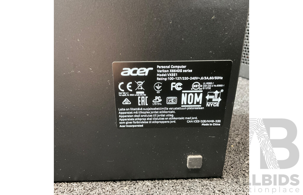 Acer Veriton (X6640G) Intel Core I5 (6500) 3.20GHz 8GB RAM CPU Desktop Computer - Lot of 2