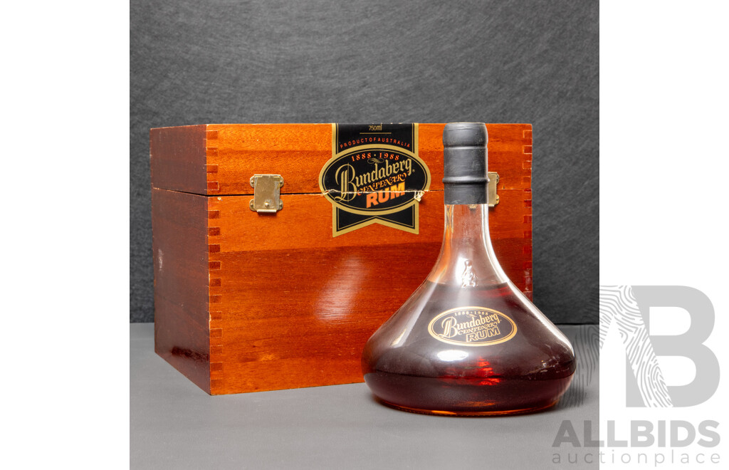 Bundaberg Centenary Rum in Glass Decanter with Presentation Box