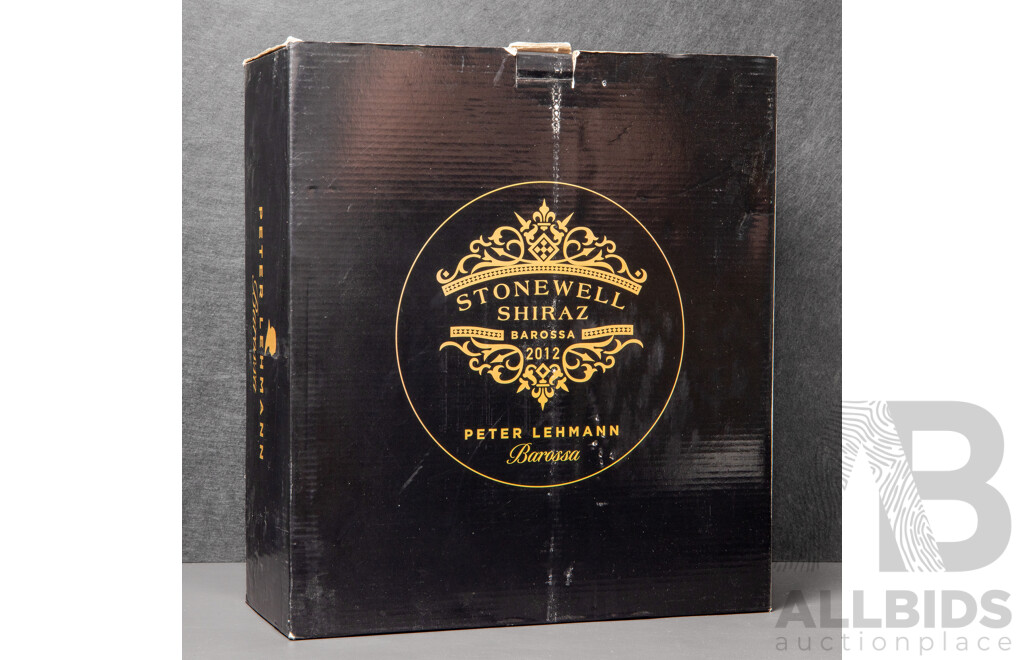Peter Lehmann Stonewall Shiraz Vintage 2012 in Leather Presentation Box