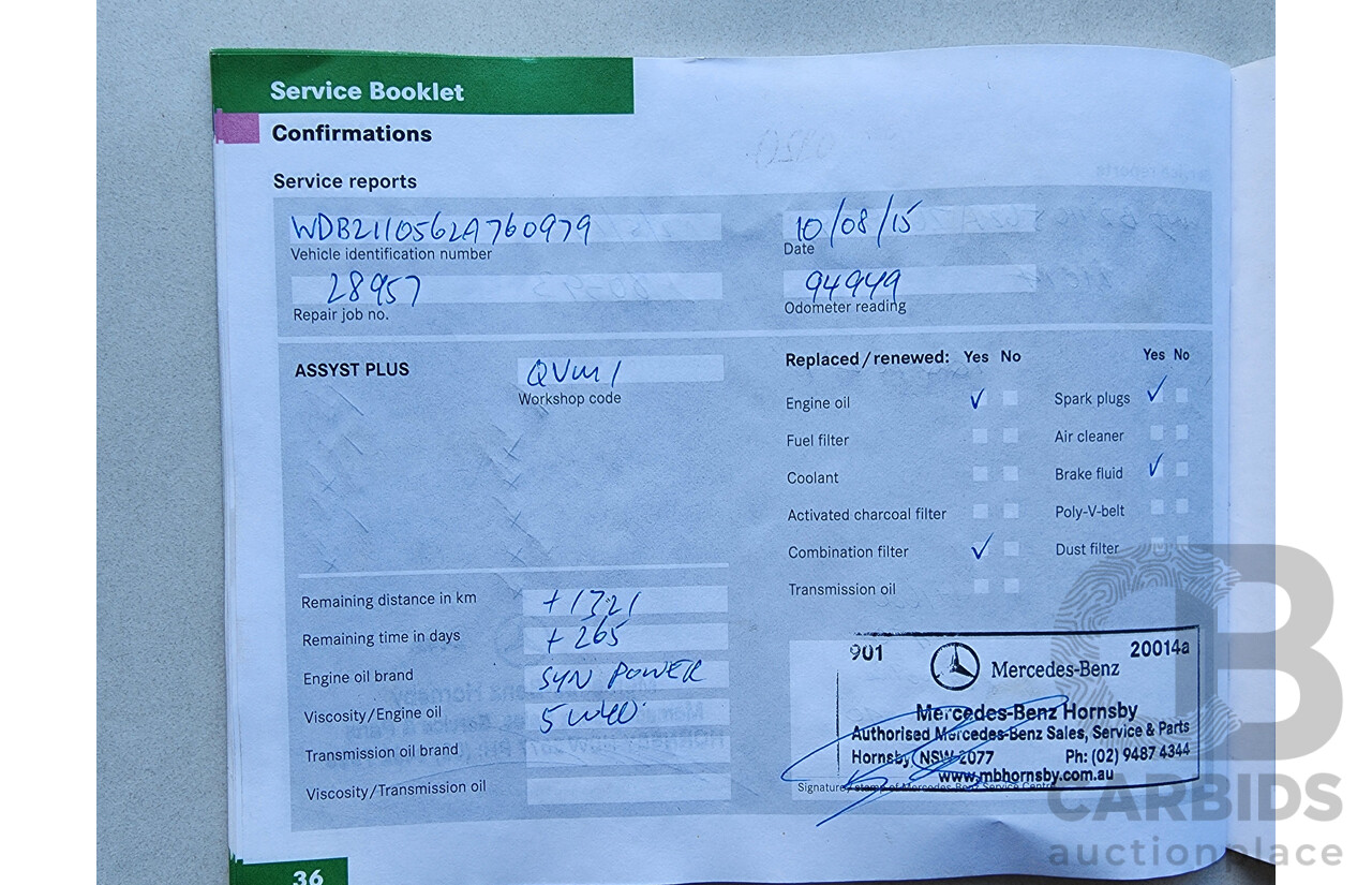 3/2005 Mercedes-Benz E350 Avantgarde 211 4d Sedan Blue 3.5L