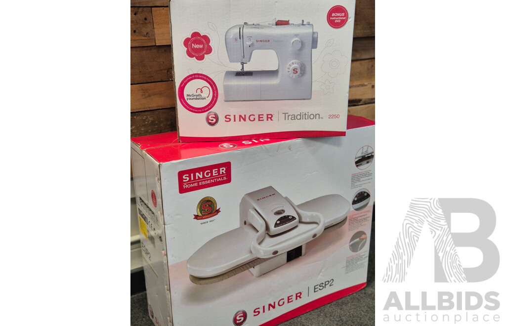 Singer Sewing Machine & Iron Press