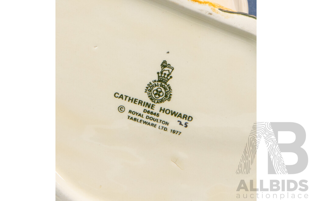 Vintage Royal Doulton Porcelain Character Jug, Catherine Howard D.6645