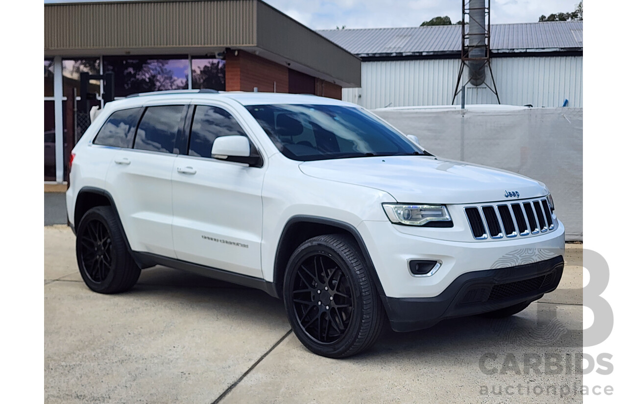 4/2015 Jeep Grand Cherokee Laredo (4x4) WK MY15 4d Wagon White 3.6L