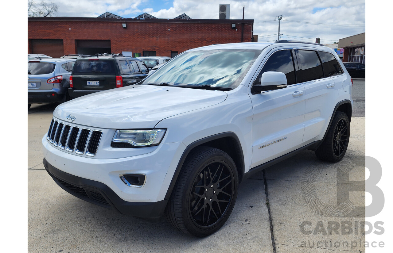 4/2015 Jeep Grand Cherokee Laredo (4x4) WK MY15 4d Wagon White 3.6L