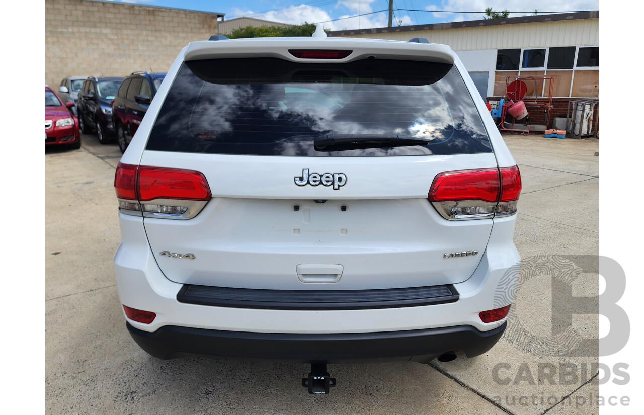 4/2015 Jeep Grand Cherokee Laredo (4x4) WK MY15 4d Wagon White 3.6L
