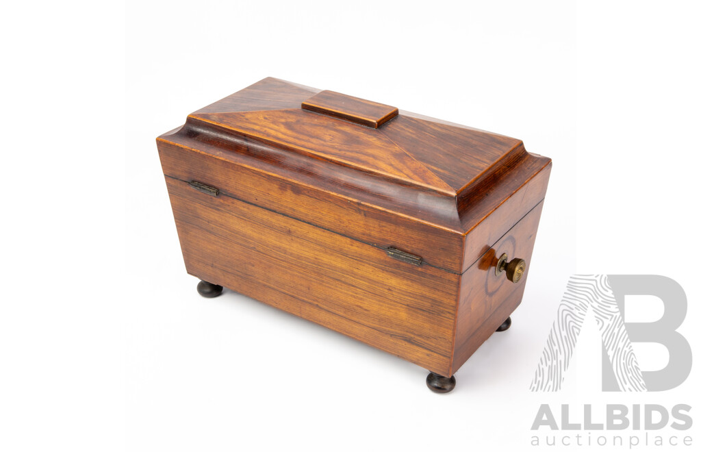 Victorian Mahogany Fitted Tea Caddy