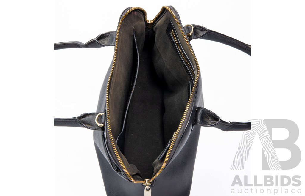 Oroton Maison Griptop Black Bag