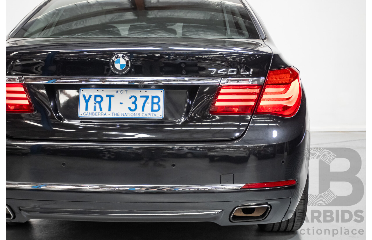 9/2013 BMW 740Li F02 MY13 4D Sedan Black Sapphire Metallic Turbo 3.0L