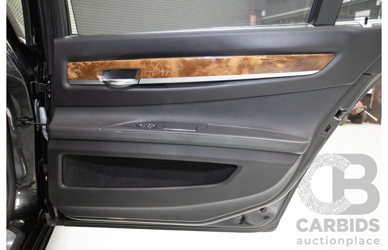 9/2013 BMW 740Li F02 MY13 4D Sedan Black Sapphire Metallic Turbo 3.0L
