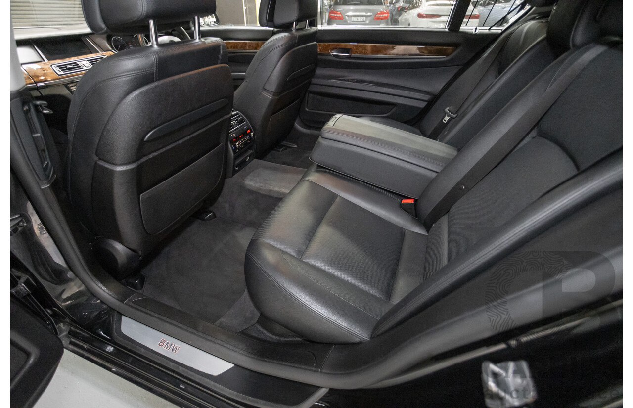 9/2013 BMW 740Li F02 MY13 4D Sedan Black Sapphire Metallic Turbo 3.0L