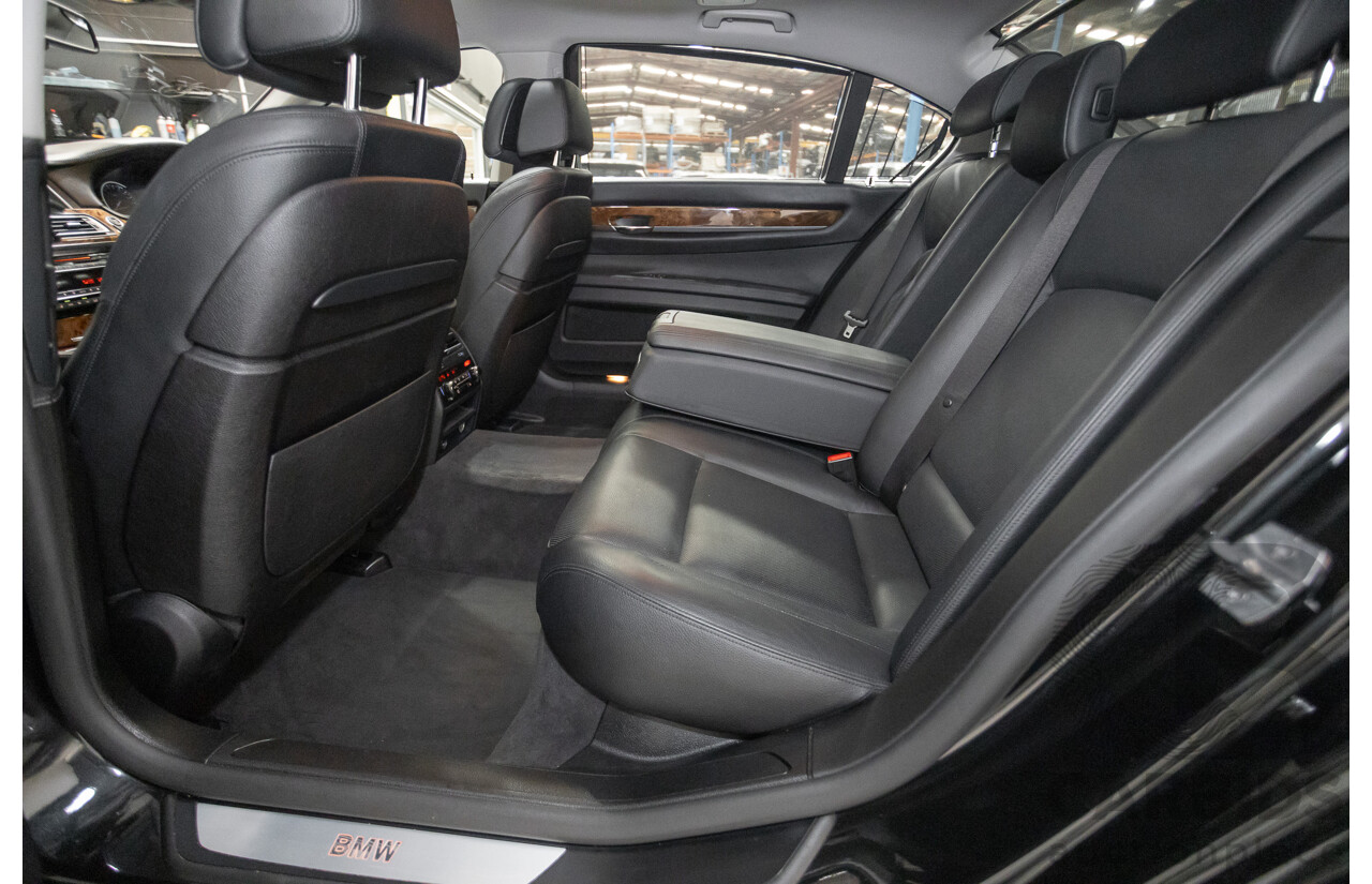 9/2013 BMW 740Li F02 MY13 4D Sedan Black Sapphire Metallic Turbo 3.0L