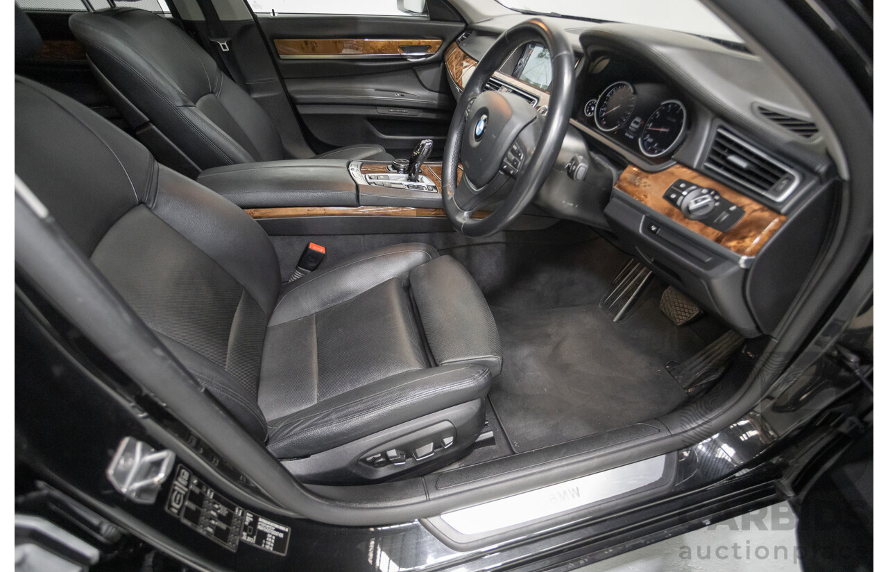 9/2013 BMW 740Li F02 MY13 4D Sedan Black Sapphire Metallic Turbo 3.0L