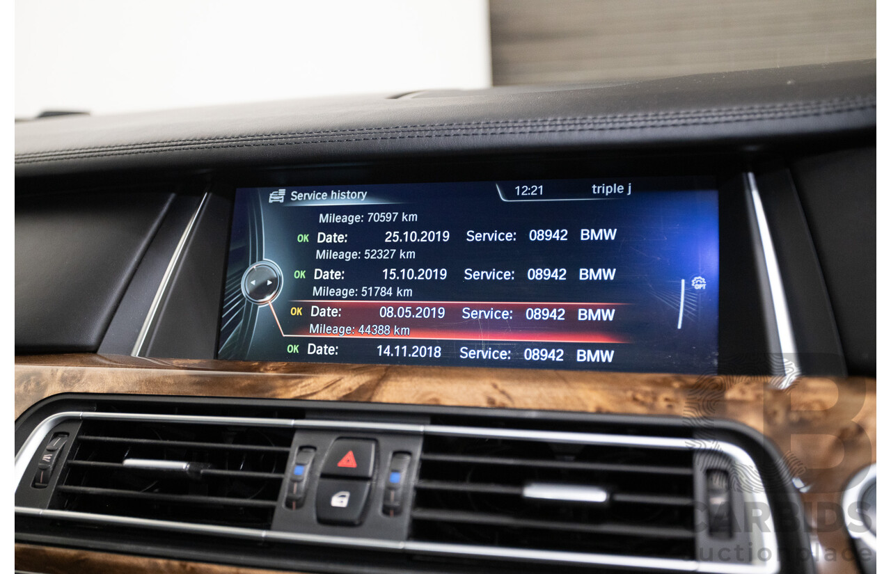 9/2013 BMW 740Li F02 MY13 4D Sedan Black Sapphire Metallic Turbo 3.0L