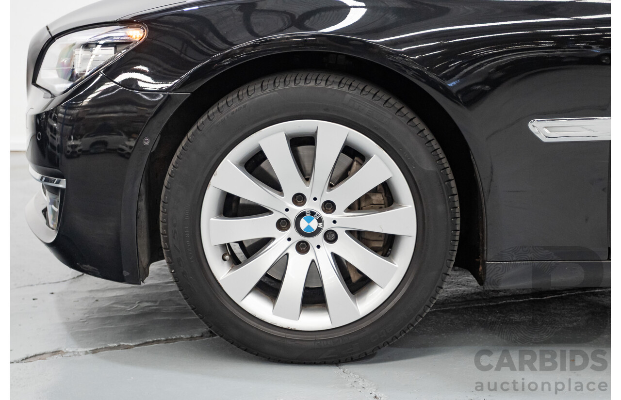 9/2013 BMW 740Li F02 MY13 4D Sedan Black Sapphire Metallic Turbo 3.0L