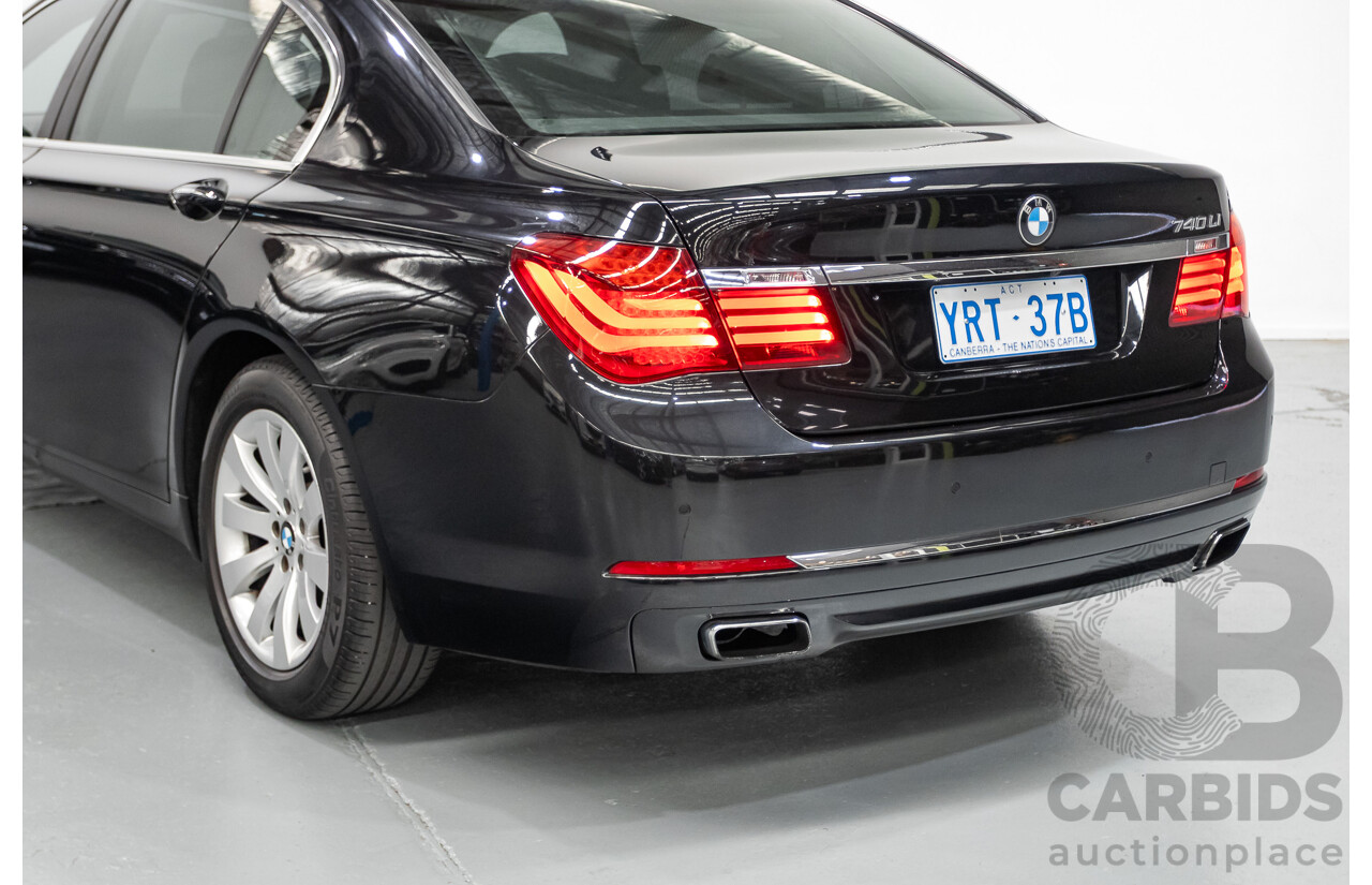 9/2013 BMW 740Li F02 MY13 4D Sedan Black Sapphire Metallic Turbo 3.0L