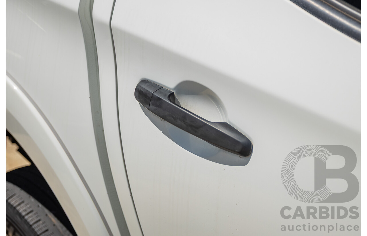 10/2016 Mitsubishi Triton GLX (4x4) MQ MY16 Dual Cab Utility Solid White Turbo Diesel 2.4L