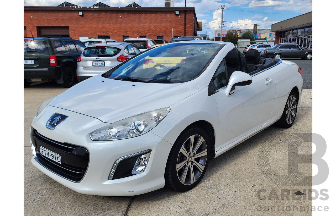 2/2015 Peugeot 308 CC Allure Turbo 11 UPGRADE 2d Cabriolet White 1.6L