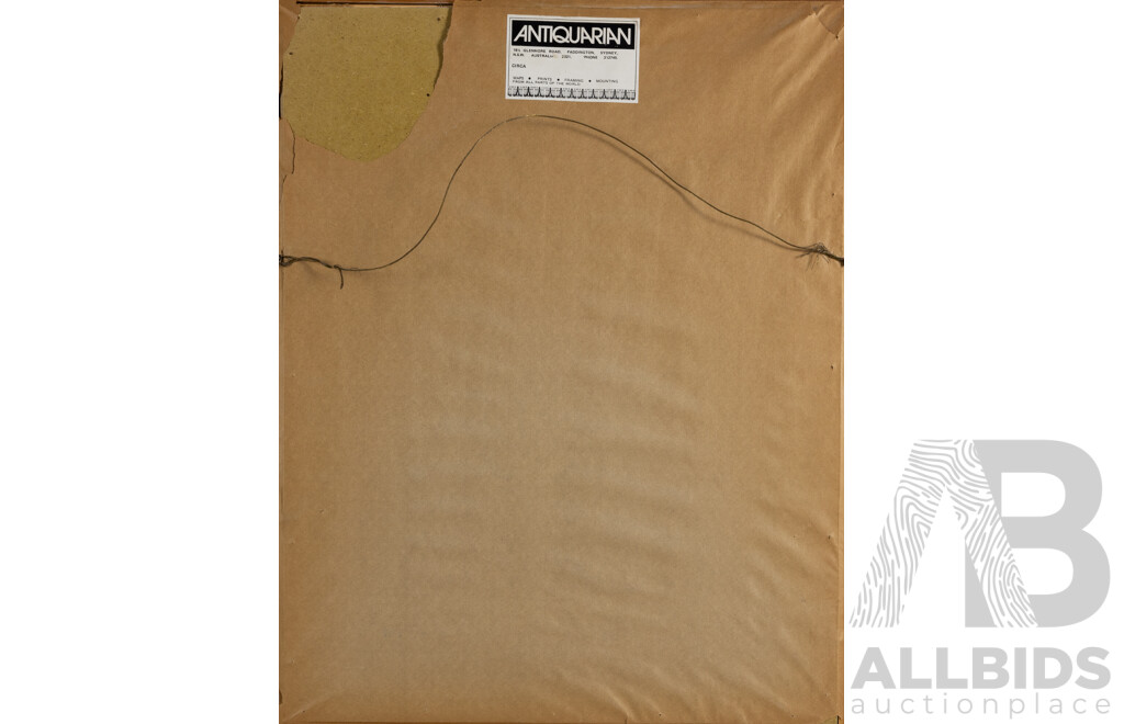 Utagawa Kunisada (aka Toyokuni III), (19th Century, Japanese, 1786-1865), Kabuki Trio Mid-Fight, Wonderful Antique Woodblock Print, 54 x 42 cm (frame)