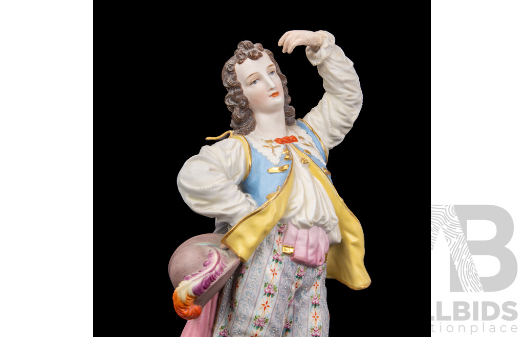 Pair of Reproduction Chalkware Classical Figures