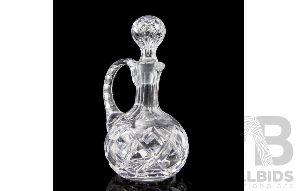Hand Blown Dutch Glass Decanter with Cut Glass Example