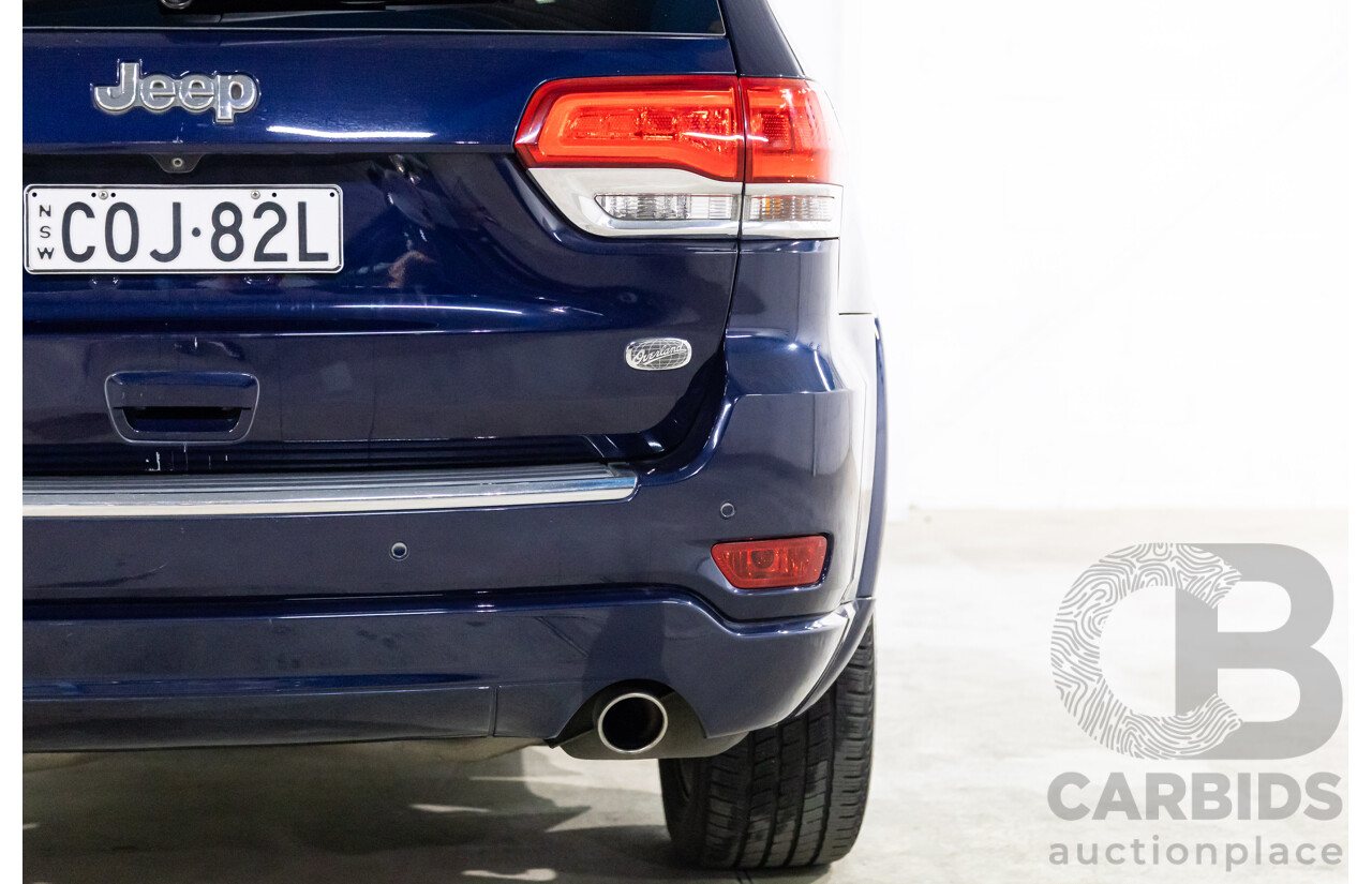 6/2013 Jeep Grand Cherokee Overland (4x4) WK MY14 4d Wagon True Blue Metallic V6 3.6L