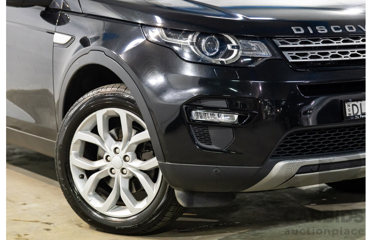 01/2017 Land Rover Discovery Sport Td4 180 HSE 7 Seat (AWD) LC MY17 4d Wagon Santorini Black Metallic Turbo Diesel 2.0L - 7 Seater