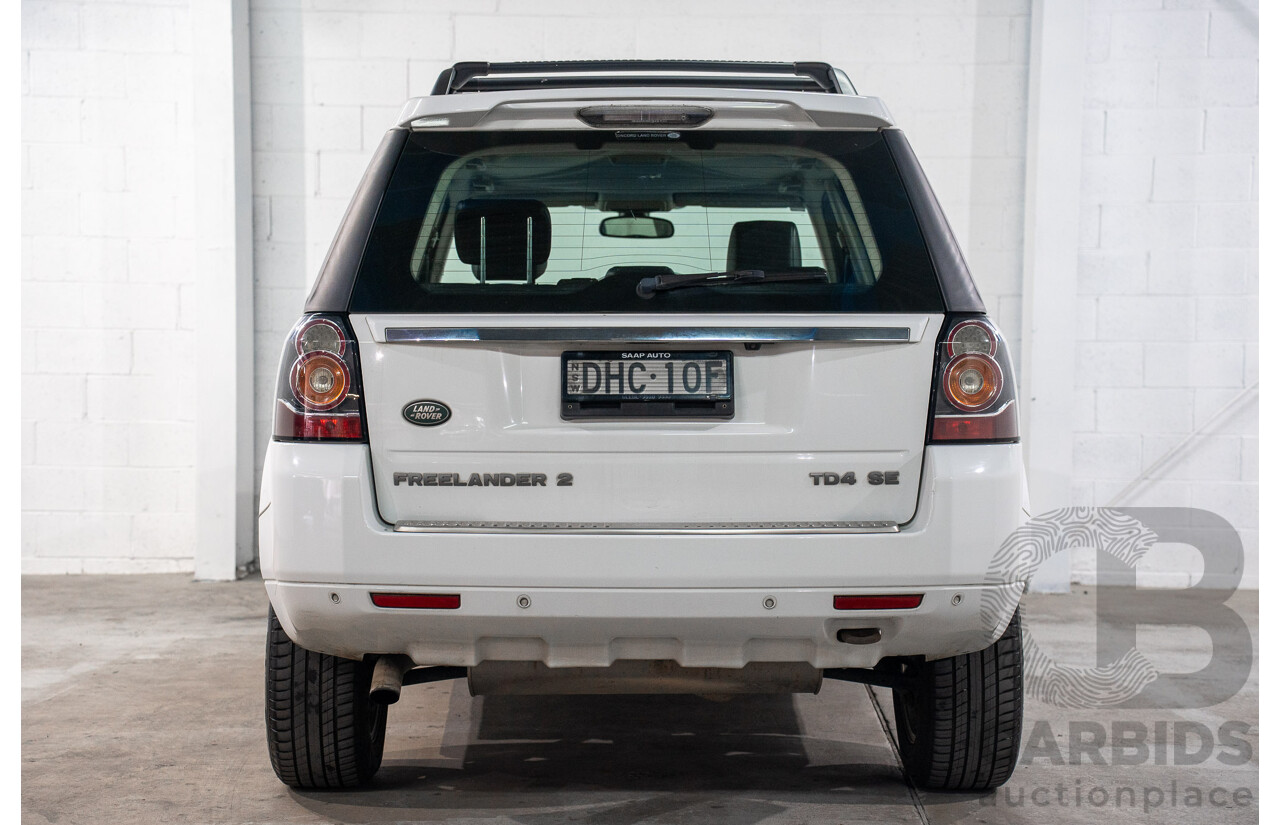 2/2014 Land Rover Freelander 2 TD4 SE (4x4) LF MY14 4d Wagon Fuji White Turbo Diesel 2.2L