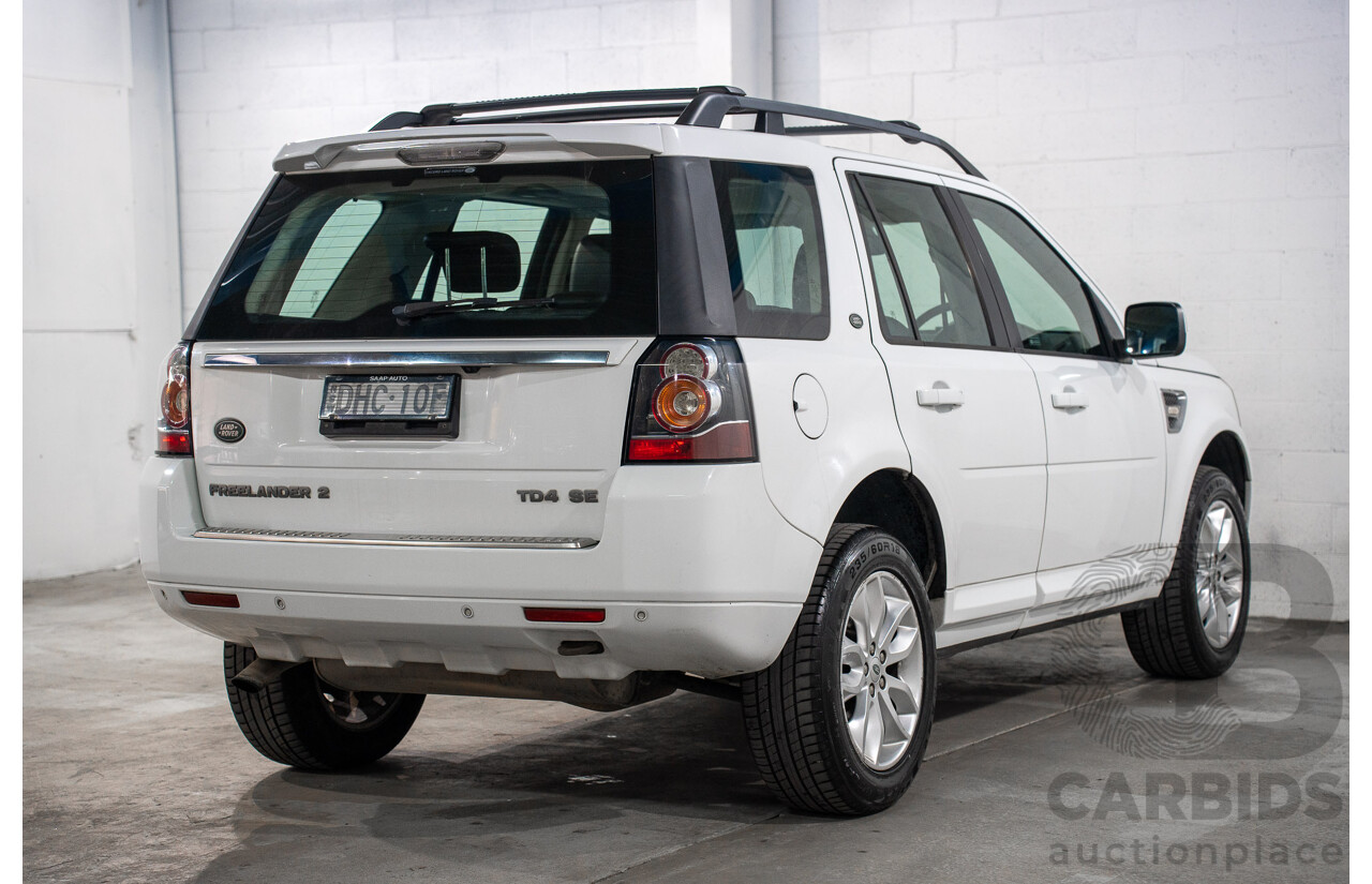 2/2014 Land Rover Freelander 2 TD4 SE (4x4) LF MY14 4d Wagon Fuji White Turbo Diesel 2.2L