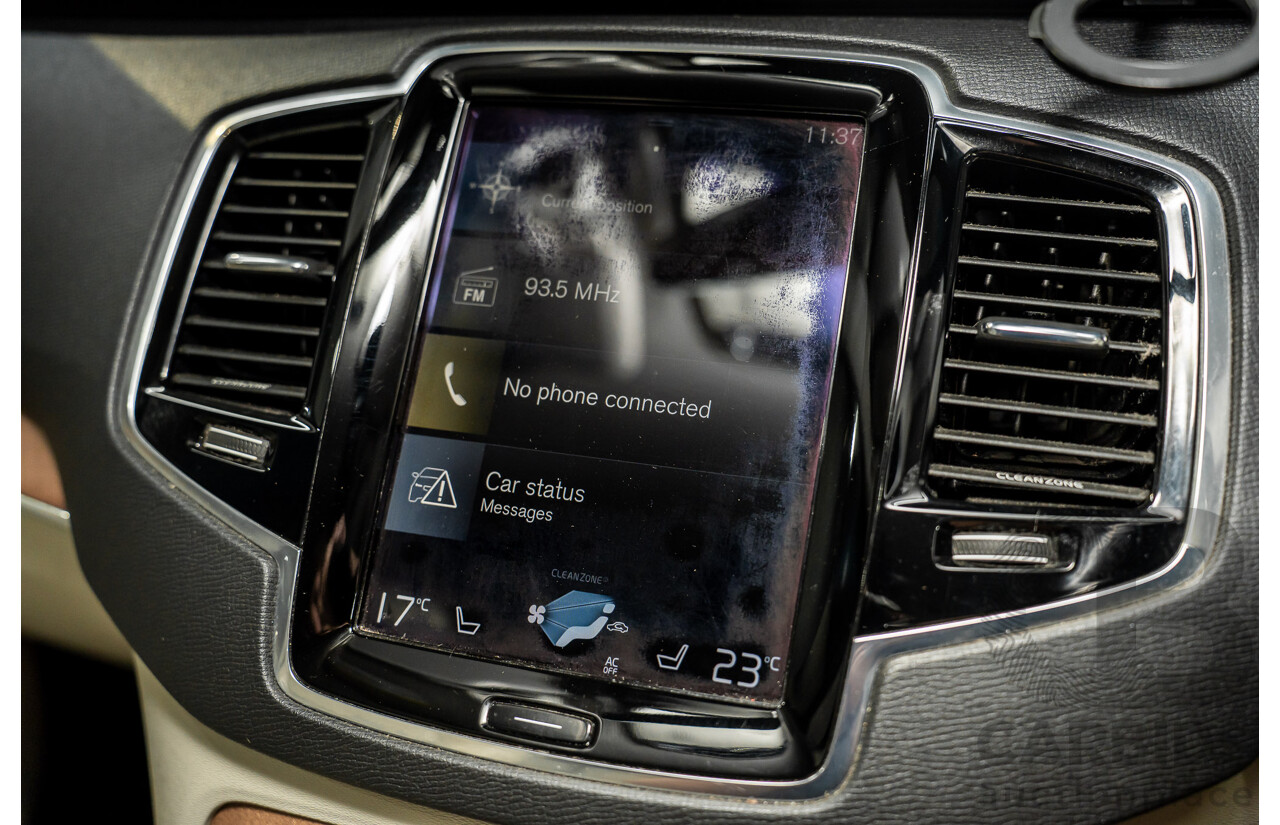 7/2015 Volvo Xc90 D5 2.0 Inscription 256 MY16 4d Wagon Osmium Grey Metallic Twin Turbo Diesel 2.0L - 7 Seater