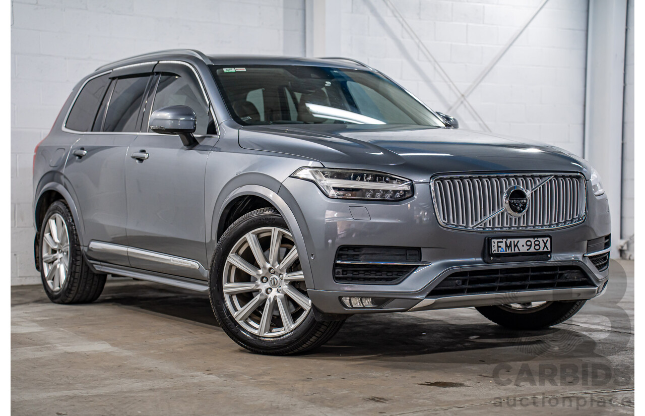7/2015 Volvo Xc90 D5 2.0 Inscription 256 MY16 4d Wagon Osmium Grey Metallic Twin Turbo Diesel 2.0L - 7 Seater
